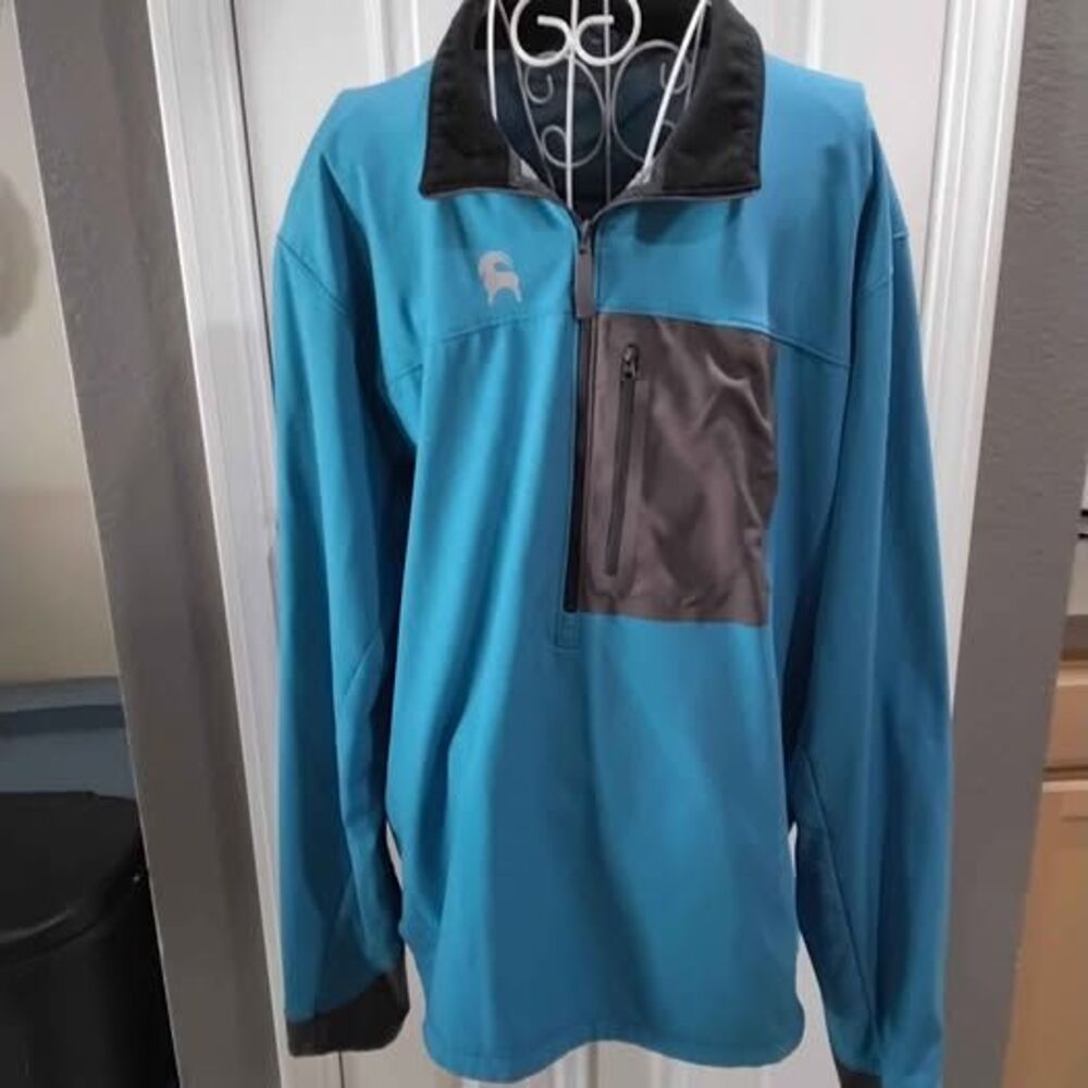 Backcountry Polartec Half-Zip Softshell Pullover Jacket mens XXL. (J126)